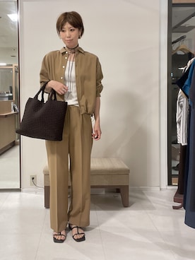 「UNTITLED（アンタイトル）のアイテム」を使った、IWAMOさん（レディース・168cm）の夏コーディネート