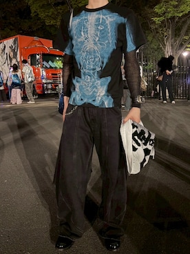 「SWAROVSKI（スワロフスキー）のアイテム」を使った、ポカどんさん（メンズ・179cm）の春コーディネート