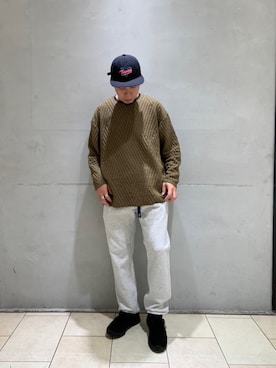 「PG（ピージー）のアイテム（その他シューズ）」を使った、funatoさん（メンズ・166cm）の秋コーディネート