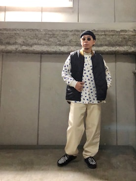 funatoさん（メンズ・166cm）の冬コーディネート