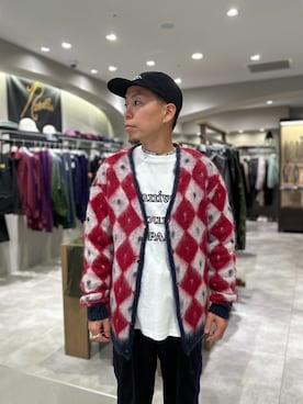 「MANASTASH（マナスタッシュ）のアイテム（帽子）」を使った、funatoさん（メンズ・166cm）の冬コーディネート