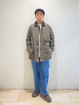 「and wander（アンドワンダー）のアイテム（ジャケット/アウター）」を使った、funatoさん（メンズ・166cm）の秋コーディネート
