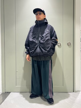 「アイテム（マウンテンパーカー）」を使った、funatoさん（メンズ・166cm）の秋コーディネート