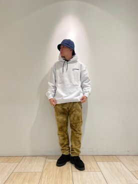 「PG（ピージー）のアイテム（その他シューズ）」を使った、funatoさん（メンズ・166cm）の冬コーディネート