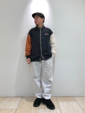 「PG（ピージー）のアイテム（その他シューズ）」を使った、funatoさん（メンズ・166cm）の冬コーディネート