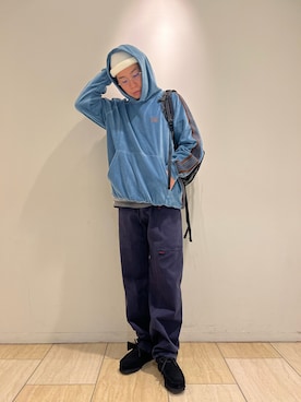 「and wander（アンドワンダー）のアイテム」を使った、funatoさん（メンズ・166cm）の春コーディネート