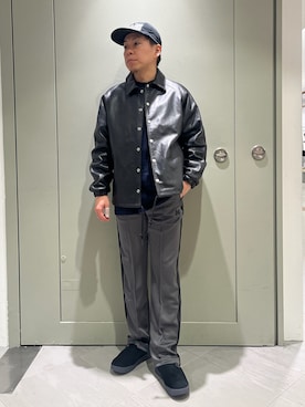 「PG（ピージー）のアイテム」を使った、funatoさん（メンズ・166cm）の冬コーディネート