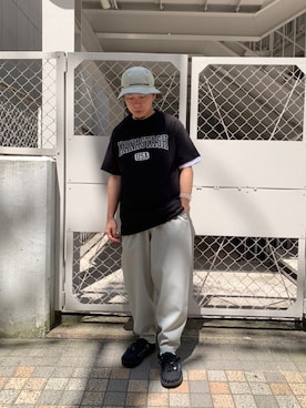 「JUNIPER（ジュニパー）のアイテム」を使った、funatoさん（メンズ・166cm）の夏コーディネート