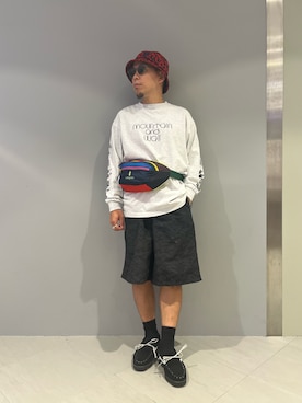「ROSTER SOX（ロスターソックス）のアイテム（レッグウェア）」を使った、funatoさん（メンズ・166cm）の夏コーディネート