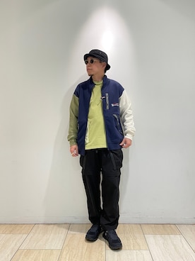 「BEAVER名古屋」｜「アイテム（ブルゾン）」を使った、funatoさん（メンズ・166cm）の冬コーディネート