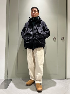 「おでかけコーデ」｜「アイテム（ジャケット/アウター）」を使った、funatoさん（メンズ・166cm）の冬コーディネート