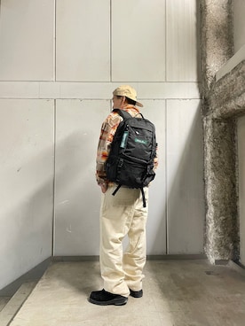 「MANASTASH（マナスタッシュ）のアイテム（キャップ）」を使った、funatoさん（メンズ・166cm）の秋コーディネート