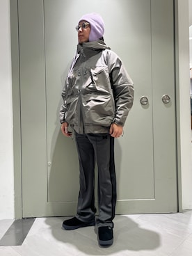 「PG（ピージー）のアイテム」を使った、funatoさん（メンズ・166cm）の冬コーディネート