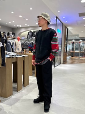 「BEAVER（ビーバー）のアイテム」を使った、funatoさん（メンズ・166cm）の春コーディネート