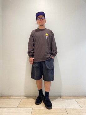 「アウトドアミックス」｜「アイテム（その他シューズ）」を使った、funatoさん（メンズ・166cm）の秋コーディネート