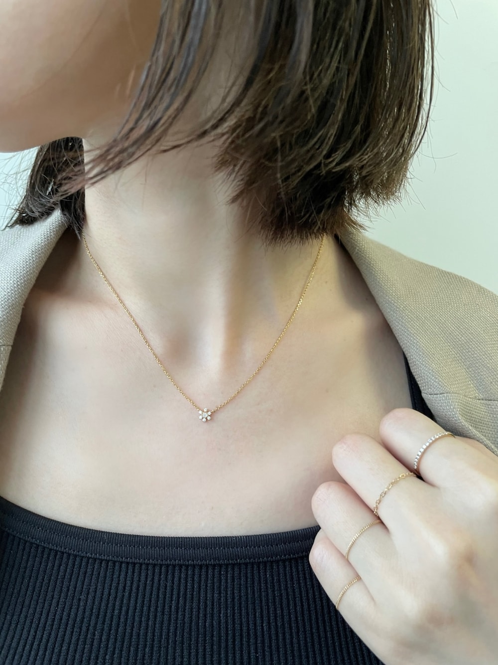 PAS TIERRA（パティエラ）の「-Briller- K10ハーフエタニティリング