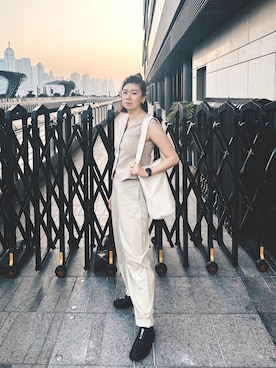 「Placebo（プラシーボ）のアイテム」を使った、moryahさん（レディース・169cm）の春コーディネート