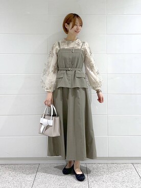 uemiさん（レディース・163cm）の春コーディネート