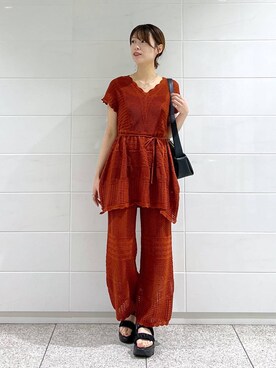 uemiさん（レディース・163cm）の夏コーディネート