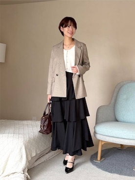 uemiさん（レディース・163cm）の秋コーディネート