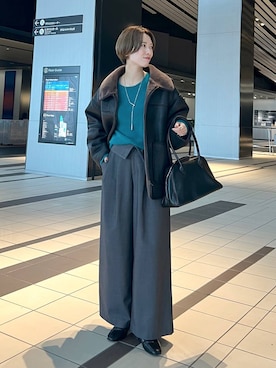 「mysty woman（ミスティウーマン）のアイテム」を使った、uemiさん（レディース・163cm）の秋コーディネート