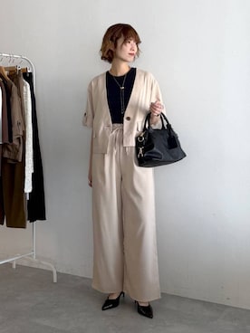 uemiさん（レディース・163cm）の春コーディネート