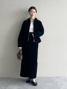 「アイテム（バレエシューズ）」を使った、uemiさん（レディース・163cm）の秋コーディネート
