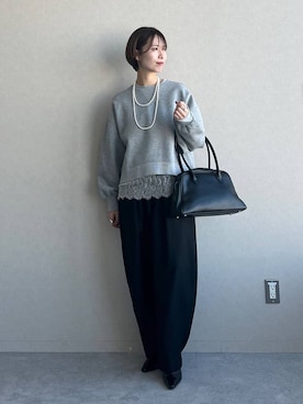 「アイテム（サンダル）」を使った、uemiさん（レディース・163cm・30代）の冬コーディネート