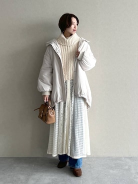 「mysty woman（ミスティウーマン）のアイテム」を使った、uemiさん（レディース・163cm）の秋コーディネート