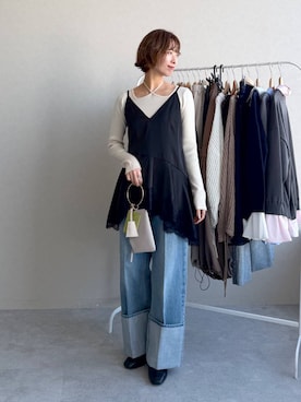 uemiさん（レディース・163cm）の春コーディネート