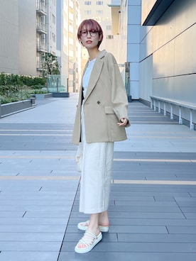 uemiさん（レディース・163cm）の春コーディネート