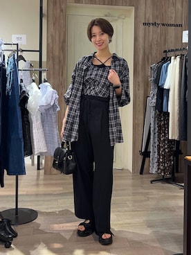 「骨格ナチュラル」｜uemiさん（レディース・163cm）の夏コーディネート