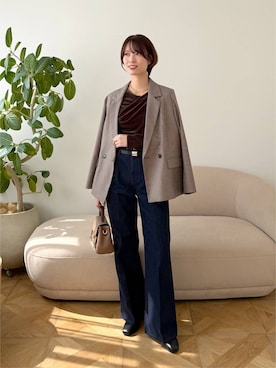 uemiさん（レディース・163cm）の秋コーディネート