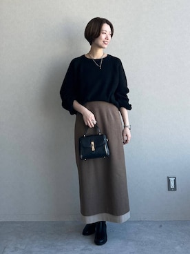 uemiさん（レディース・163cm）の冬コーディネート