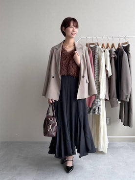 uemiさん（レディース・163cm）の秋コーディネート