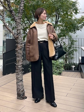 uemiさん（レディース・163cm）の冬コーディネート