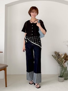 uemiさん（レディース・163cm）の夏コーディネート