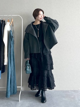 「mysty woman（ミスティウーマン）のアイテム」を使った、uemiさん（レディース・163cm）の秋コーディネート