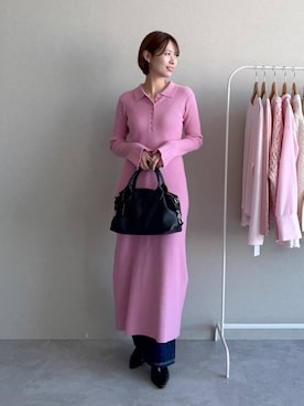 「アイテム（サンダル）」を使った、uemiさん（レディース・163cm・30代）の冬コーディネート