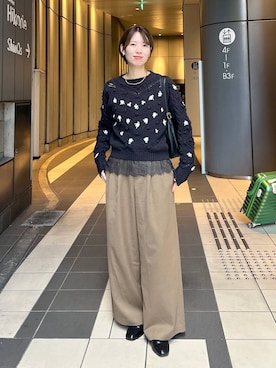 uemiさん（レディース・163cm）の冬コーディネート