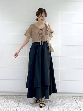 uemiさん（レディース・163cm）の夏コーディネート