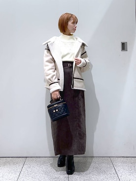 uemiさん（レディース・163cm）の冬コーディネート