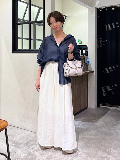 セール】シアーギャザーイージーパンツ 574565（その他パンツ）｜mysty