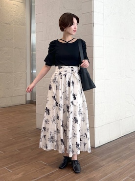 「骨格ナチュラル」｜uemiさん（レディース・163cm）の夏コーディネート