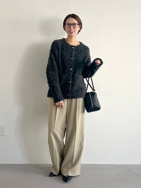 「アイテム（パンプス）」を使った、uemiさん（レディース・163cm・30代）の冬コーディネート