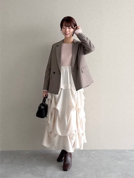 uemiさん（レディース・163cm）の秋コーディネート