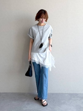 uemiさん（レディース・163cm）の春コーディネート