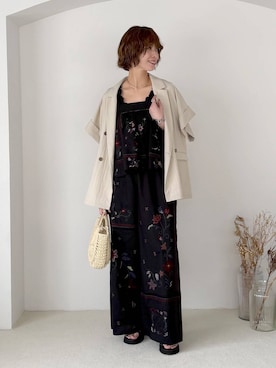 「mysty woman（ミスティウーマン）のアイテム（その他パンツ）」を使った、uemiさん（レディース・163cm）の春コーディネート