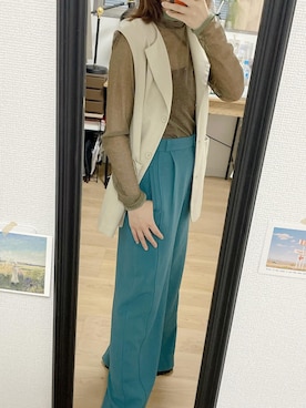 「instagramフォローお願いします」｜「アイテム（その他）」を使った、rieko✴︎さん（レディース・156cm）の秋コーディネート