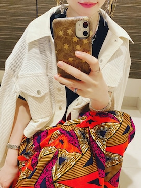 「MAISON SPECIAL（メゾンスペシャル）のアイテム（その他アウター）」を使った、momoiroさん（レディース・157cm）の夏コーディネート